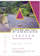 Etiket Etiquette - Vin - Wijn - Cuvée Du Val D'Amblève - Luberon 2010 - Autres & Non Classés