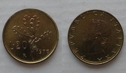 ERRORE !!! 20 LIRE 1976 D/R DOPPIO BORDO !!! - 20 Lire