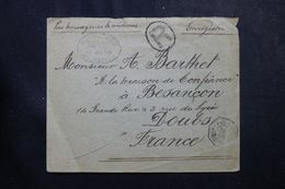MAURICE - Enveloppe En Recommandé Pour La France En 1899 , Affranchissement Plaisant Au Verso - L 63770 - Mauritius (...-1967)
