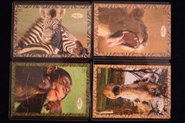 PUZZLE ANIMAUX EUROPE  DE 153-DE156 2008 AVEC BPZ - Puzzles