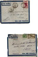 Thudaumot & Baghgia 1939 Cochinchine - 2 Lettres Indochine - Lettres & Documents