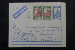 NIGER - Enveloppe En FM De Niamey Pour Toulouse En 1942 Par Avion, Affranchissement Plaisant - L 63806 - Brieven En Documenten