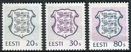 Estonia 1995  Correo Yvert Nº  269/271 ** Serie Básica. Escudos (3 Val.) - Estland