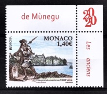 MONACO 2020 - EUROPA 2020 - LES ANCIENNES ROUTES POSTALES Y.T. N° 3234 / - NEUF ** - Unused Stamps