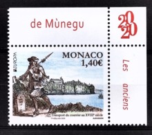 MONACO 2020 - EUROPA 2020 - LES ANCIENNES ROUTES POSTALES Y.T. N° 3234 / - NEUF ** - Ungebraucht