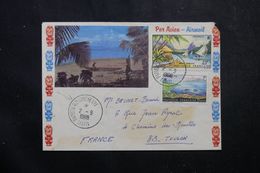 POLYNÉSIE - Enveloppe De Papeete Pour Toulon En 1966, Affranchissement Plaisant, Cachet D'Aviso Au Verso - L 63854 - Briefe U. Dokumente