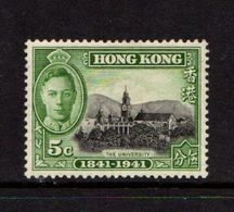 HONG  KONG    1941    Centenary  Of  British  Occupation      5c  Black  And  Green    MH - Neufs