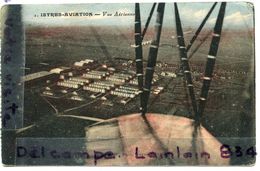 - 1 - Base ISTRES, Aviation, Vue Aérienne Prise D' Aéroplane, ( B. Du R. ), Non écrite, TBE, Scans. - Istres