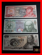 MEXICO 5 To 100.000 Pesos 1969 To 1988 Set 13 Notes Matching Serial Number A0002293  RARE  UNC - Mexico