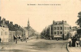 Le Creusot * Route De Couches Et Rue De La Gare * Café Rousseau - Le Creusot