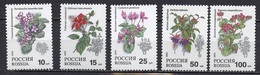 Russie - Russia - Russland 1993 Y&T N°5988 à 5992 - Michel N°296 à 300 *** - Plantes D'appartement - Neufs