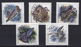 Russie - Russia - Russland 1993 Y&T N°6008 à 6012 - Michel N°323 à 327 *** - Faune Du Pacifique - Ungebraucht