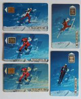 Lot De 5 Télécartes 16 èmes Jeux Olympiques D'hiver SKI JO Albertville 1992 France Telecom - Olympic Games