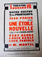 UNE ETOILE NOUVELLE , De Sacha Guitry   (origine  :La Petite Illustration,1925) - Autores Franceses
