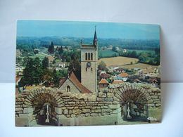 Delcampe - MORESTEL 38 ISERE L'EGLISE ANCIENNE CHAPELLE DU COUVENT DES AUGUSTINS ET LE CLOCHER VU DE LA TOUR CARRE CPM 1982 COMBIER - Morestel