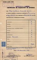 VP17.188 - CHILI / CHILE - SANTIAGO - Colegio Notre Dame De La Anunciacion - 3 Certificado - Mr Felipe  MORANDE LAVIN - Diplome Und Schulzeugnisse