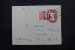 INDE - Entier Postal + Compléments De Ahmedabad  Pour Le Danemark En 1953 - L 63965 - Buste