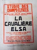 LA CAVALIÈRE ELSA , De Paul Demasy   (origine  :La Petite Illustration,1925);Pub Parfumerie (photo Lipnitzki ) - Autores Franceses