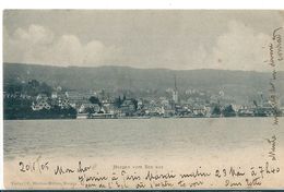 Superbe CPA  D' HORGEN  ( Canton De Zurich  )   SUISSE   -     HORGEN Vom See Aus . - Horgen