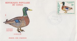 Enveloppe  FDC  1er  Jour  CONGO   Canard  Col - Vert   1978 - Entenvögel