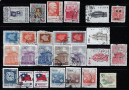 TAIWAN 1955...1995   26 USED STAMPS - Used Stamps