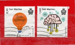 S.Marino ° 2016 -  L'INTELLIGENZA ARTIFICIALE. Unif. 2525-2528.  Usato - Used Stamps