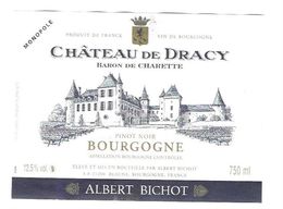 THEME CHATEAUX, LE CHATEAU DE DRACY SAONE ET LOIRE FRANCE, BARON DE CHARETTE, ALBERT BICHOT A BEAUNE, VOIR LE SCANNER - Castelli