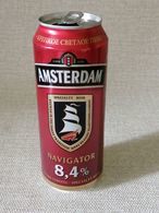 KAZAKHSTAN...BEER CAN..500ml" AMSTERDAM"  DARK. EXTRA STRONG - Cans
