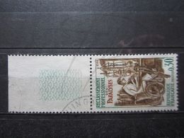 VEND BEAU TIMBRE DE FRANCE N° 1405 + BDF , HAUT DU " 3 " EVIDE !!! - Usati