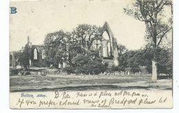 Yorkshire  Bolton Abbey Spelt Wrong  Postcard Squared Circle Bradford Crisp Cancel 1903 - Bradford