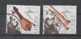 Croatia 2014, Used, VFU, Michel 1131-1132, Europa, Music Instrument - Croatia