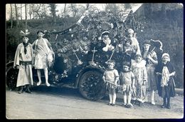 Cpa Carte Photo Du 22 Chatelaudren Fête Des Fleurs En Mai 1927 Char Fleuri Louis Jouanard     AVR20-171 - Châtelaudren