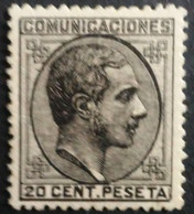 España: Año. 1878 - ( Rey Alfonso XII - Lujo, Certificado. COMEX ) Den. 14 - De Peine. - Ungebraucht