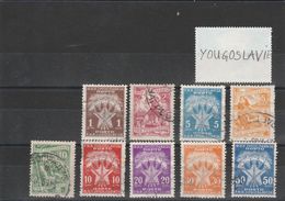 YOUGOSLAVIE / JUGOSLAVIJA OBLITERE 9 TIMBRES DIFFERENTS - Lots & Serien