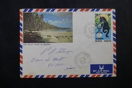 POLYNÉSIE - Enveloppe Touristique De Papeete Pour La France En 1976, Affranchissement Plaisant - L 64035 - Lettres & Documents