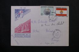 POLYNÉSIE - Affranchissement Plaisant De Taravao Sur Enveloppe En 1990 Pour Reims - L 64036 - Storia Postale