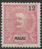 Macau Macao – 1898 King Carlos 12 Avos - Ungebraucht
