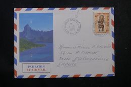 POLYNÉSIE - Affranchissement De Uturoa-Raiatea Sur Enveloppe Touristique Pour La France En 1985  - L 64053 - Lettres & Documents