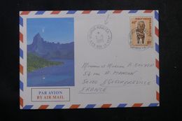 POLYNÉSIE - Affranchissement De Uturoa-Raiatea Sur Enveloppe Touristique Pour La France En 1985  - L 64053 - Covers & Documents