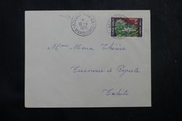 POLYNÉSIE - Affranchissement De Atuona-Hiva-Oa Sur Enveloppe Pour Papeete En 1970  - L 64057 - Storia Postale