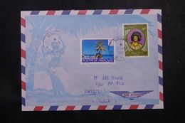 POLYNÉSIE - Affranchissement De Taravao Sur Enveloppe Touristique Pour Papeete En 1981 - L 64060 - Storia Postale