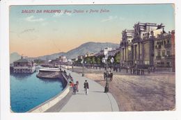 Delcampe - SICILIA51A  --  SALUTI DA PALERMO  --  FORO ITALICA  E PORTA FELICE  --  1920 - Palermo