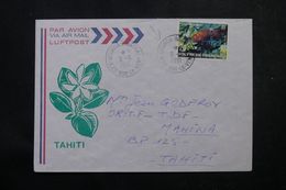 POLYNÉSIE - Affranchissement De Uturoa-Raiatea Sur Enveloppe Pour Mahina En 1981 - L 64072 - Storia Postale