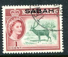 Sabah 1964-65 - North Borneo Overprinted - 1c Sambar Stag Used (SG 408) - Malaysia (1964-...)