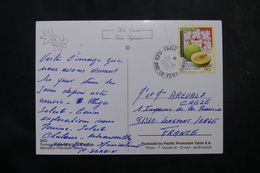 POLYNÉSIE - Affranchissement De Fare -Vahiné Sur Carte Postale En 1999 Pour La France - L 64089 - Cartas & Documentos