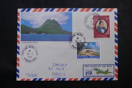 POLYNÉSIE - Affranchissement De Taiohae-Nuku-Hiva Sur Enveloppe En 1981 Pour Papeete - L 64094 - Briefe U. Dokumente