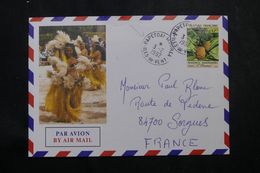 POLYNÉSIE - Affranchissement De Papetoai - Mooréa Sur Enveloppe En 1992 Pour La France - L 64096 - Storia Postale