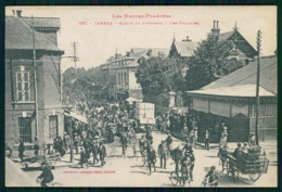 HAUTES PYRÉNÉES - TARBES - Sortie De Lársenal - Les Cyclistes.( Ed.Photypie Labouche Nº 1631 ).  Carte Postale - Tarbes