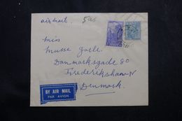 INDE - Enveloppe Pour Le Danemark En 1953, Affranchissement Plaisant - L 64104 - Cartas & Documentos