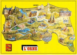 61 - L'Orne - Carte Géographique - Ohne Zuordnung